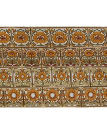 Morris Floral Tiles Cotton Print