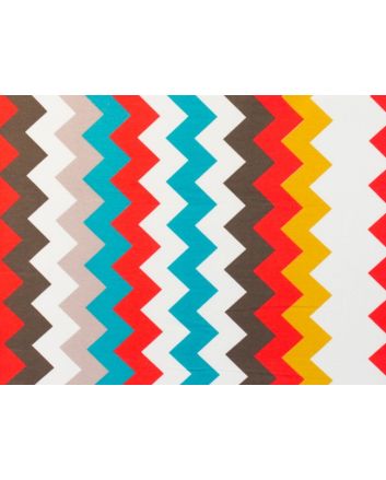 Multi Chevron Printed Canvas
