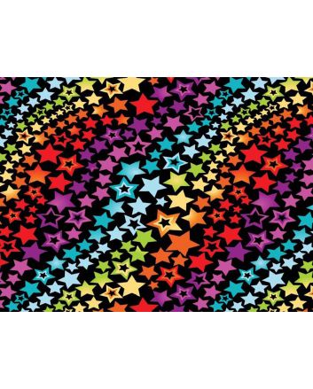 Multi Star Wave Cotton Print