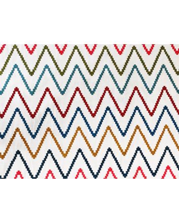 Multi Step Zig Zag Printed Canvas