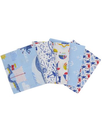 Nautical Fun Cotton Fat Quarter 5 Pack