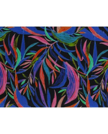 Neon Garden Printed Cotton Needlecord