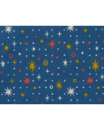 Night Sky Brushed Cotton Rich Winceyette, Blue