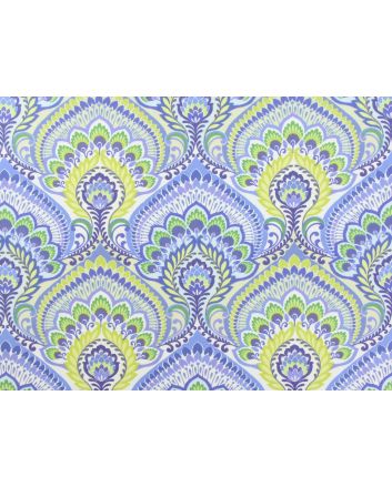 Nikita Flower Cotton Curtain, Azure