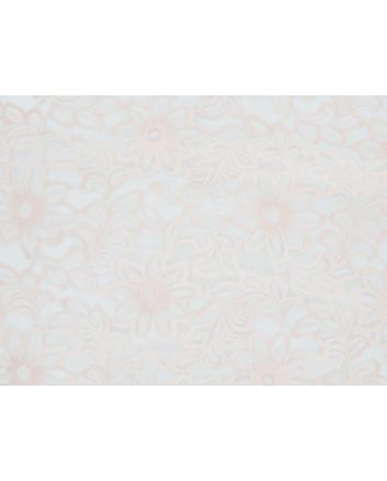 Nylon Flower Stencil Lace - Peach