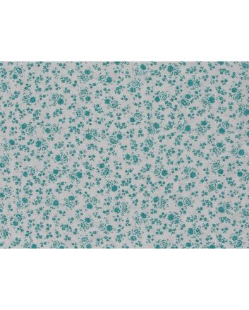 Oleander Vines Cotton Print, Bright Green