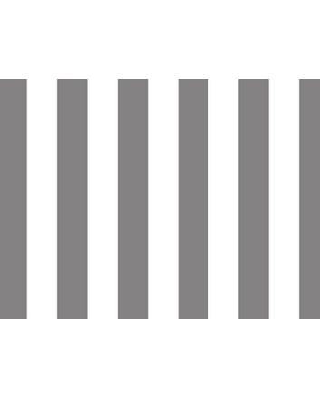 One Inch Stripe Cotton Poplin, Grey