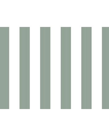 One Inch Stripe Cotton Poplin, Sage