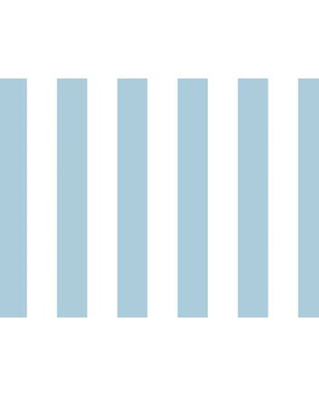 One Inch Stripe Cotton Poplin, Sky