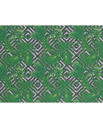 Palm Check Cotton Print
