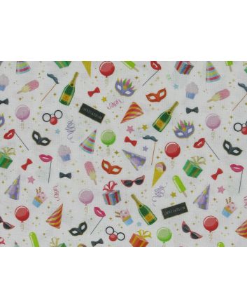 Party Celebrations Cotton Print