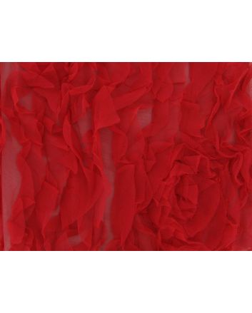 Patchwork Silk Rose, Red and Black