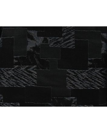 Pattern Patch Denim Look Stretch Jacquard, Navy