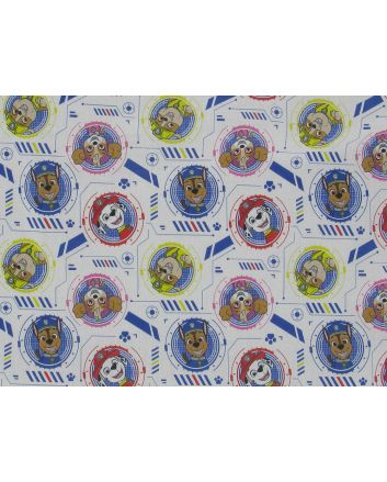 Paw Patrol Faces Cotton Print