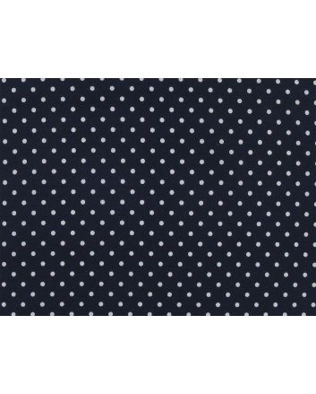 Pea Spot Polycotton Print, Navy