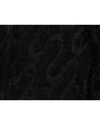 Pebble Long Hair Metallic Uragiri Jacquard - Midnight Black