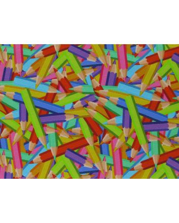 Pencil Pick Up Cotton Jersey Print