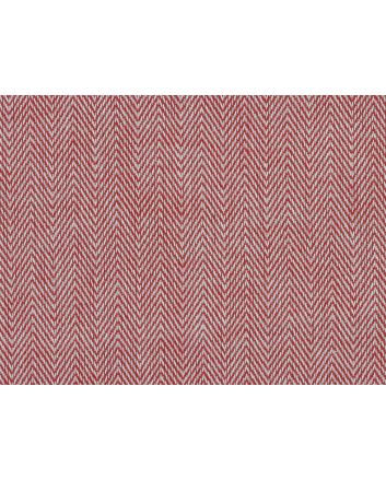 Penzance Chevron Woven Cotton, Crimson