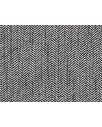 Penzance Chevron Woven Cotton, Ebony