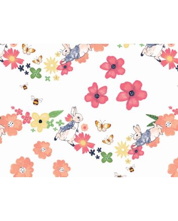 Peter Rabbit Poppy Garden Cotton Print