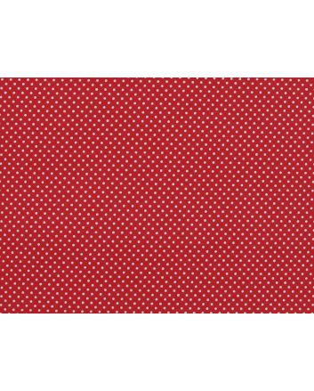 Pin Spot Polycotton Print, Red