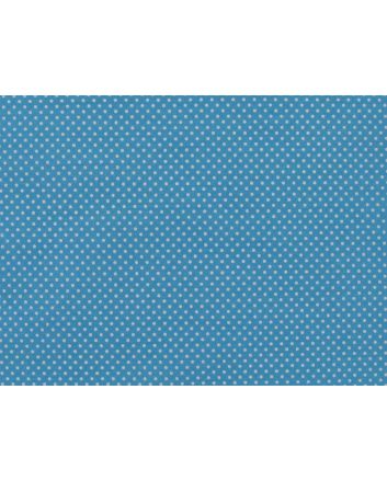 Pin Spot Polycotton Print, Turquoise