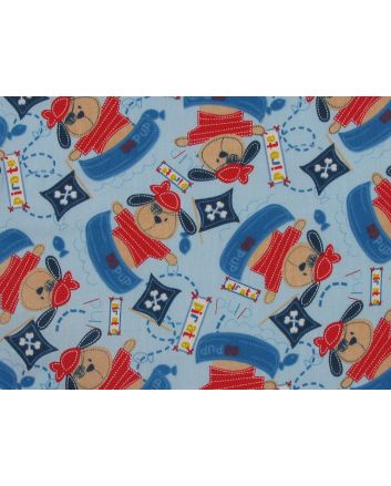 Pirate Pup Polycotton Print