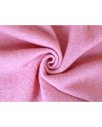Plain Boiled Wool Blend, Coral Pink