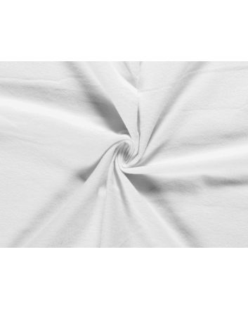 Plain Brushed Cotton Winceyette, White