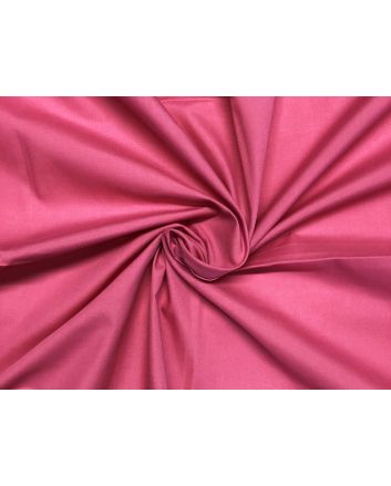 Plain Dye Polycotton, Bright Rose