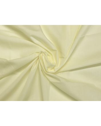 Plain Dye Polycotton, Pale Lemon