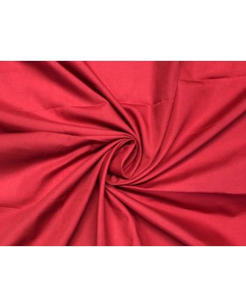 Plain Dye Polycotton, Scarlet