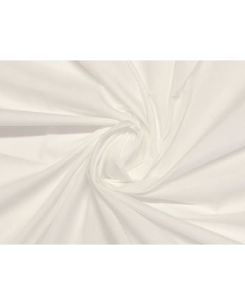 Plain Dye Polycotton, Silk White