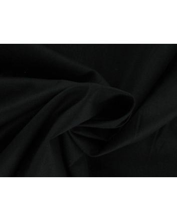 Plain Dye Soft Cretonne Cotton, Black