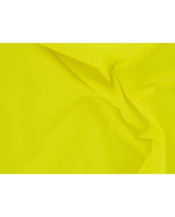 Plain Polycotton Fabric - Bright Yellow