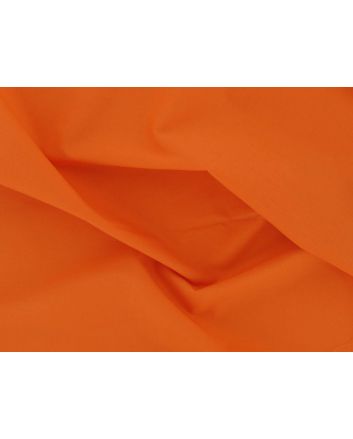 Plain Polycotton Fabric - Orange