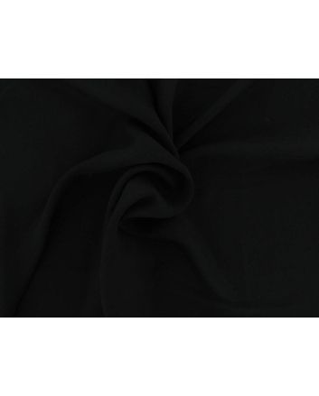 Plain Polyester Georgette, Black