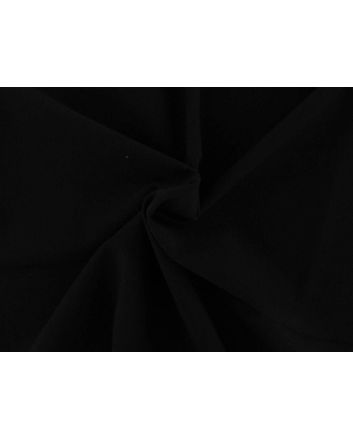 Plain Polyviscose Roll End, Black, 0.7m
