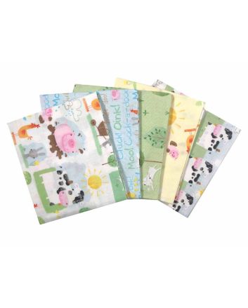 Playful Farm Cotton Fat Quarters 5 Pack