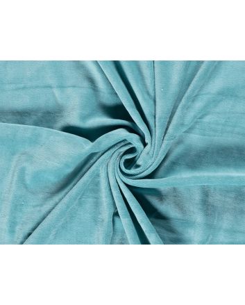 Plush Nicky Velour, Light Turquoise