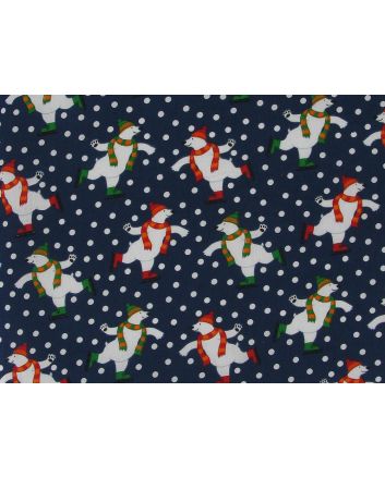 Polar Skates Polycotton Print, Navy