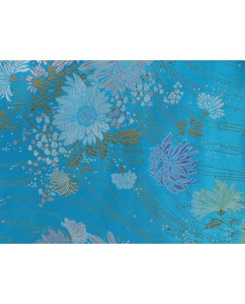 Polyester Jacquard, Shanghai Bloom - Blue