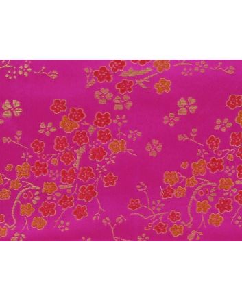 Polyester Jacquard, Shanghai Cherry Blossom - Fuchsia