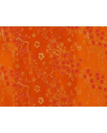 Polyester Jacquard, Shanghai Cherry Blossom - Orange