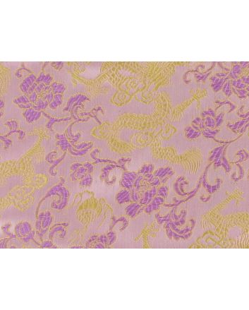 Polyester Jacquard, Shanghai Dragons - Pink