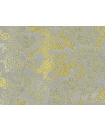 Polyester Jacquard, Shanghai Dragons - Yellow