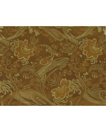 Polyester Jacquard, Shanghai Flower Flight - Brown