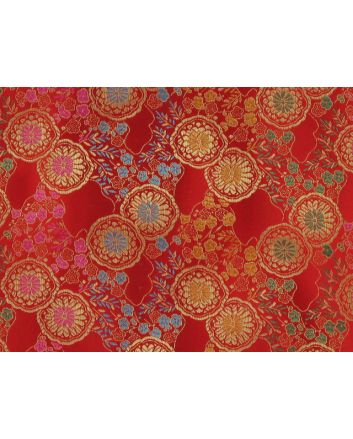 Polyester Jacquard, Shanghai Lilly - Red