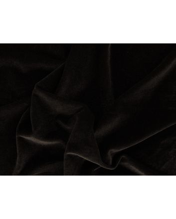 Polyester Spandex Stretch Velvet, Dark Chocolate