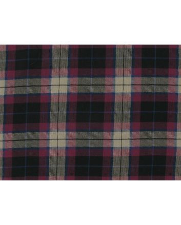 Polyviscose Blend Tartan, Donnie, Beige and Cerise